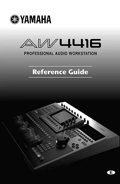 yamaha雅马哈AW4416 Reference Guide